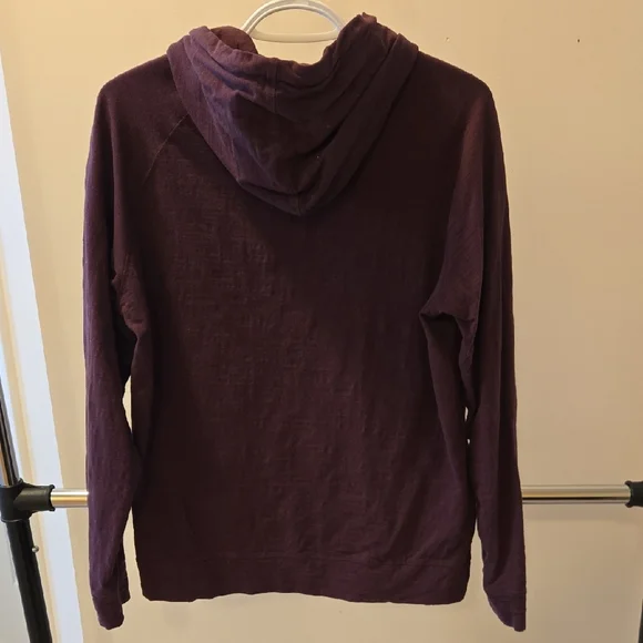 Horst Mens Lightweight Pullover Maroon Hoodie - Picture 3 of 4